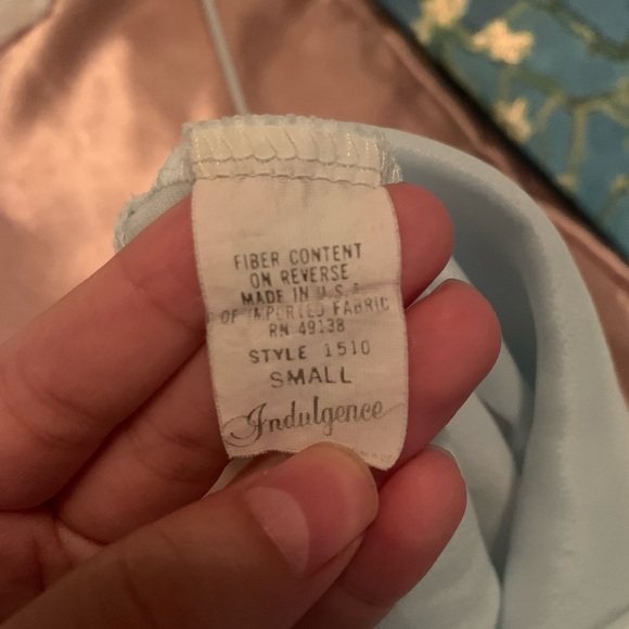 1950s baby blue lace slip dress size S - Picture 5 of 6